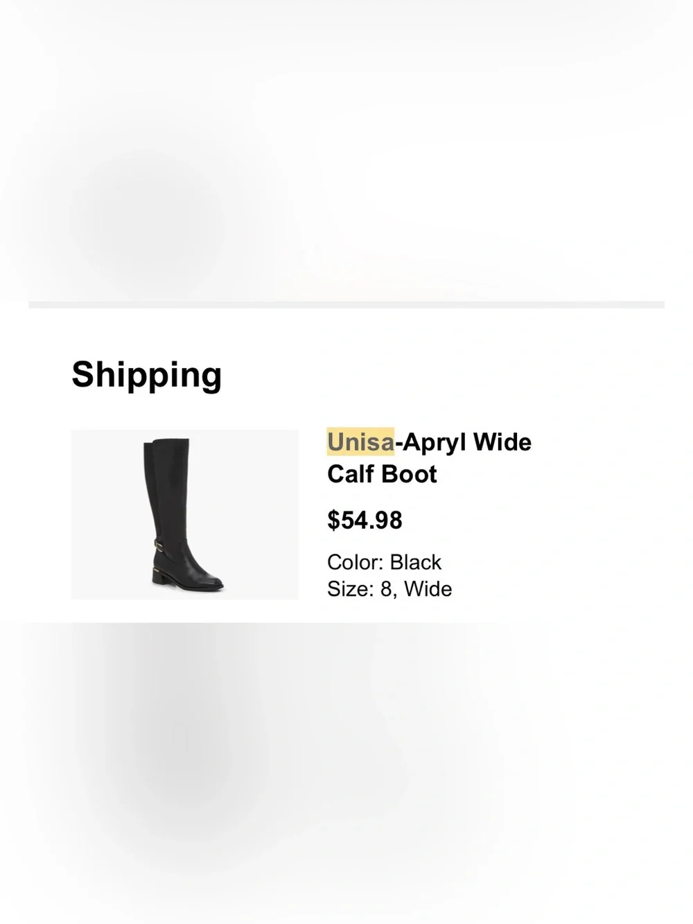 Unisa Black Over-the-Knee Riding Boots with Gold Accent
